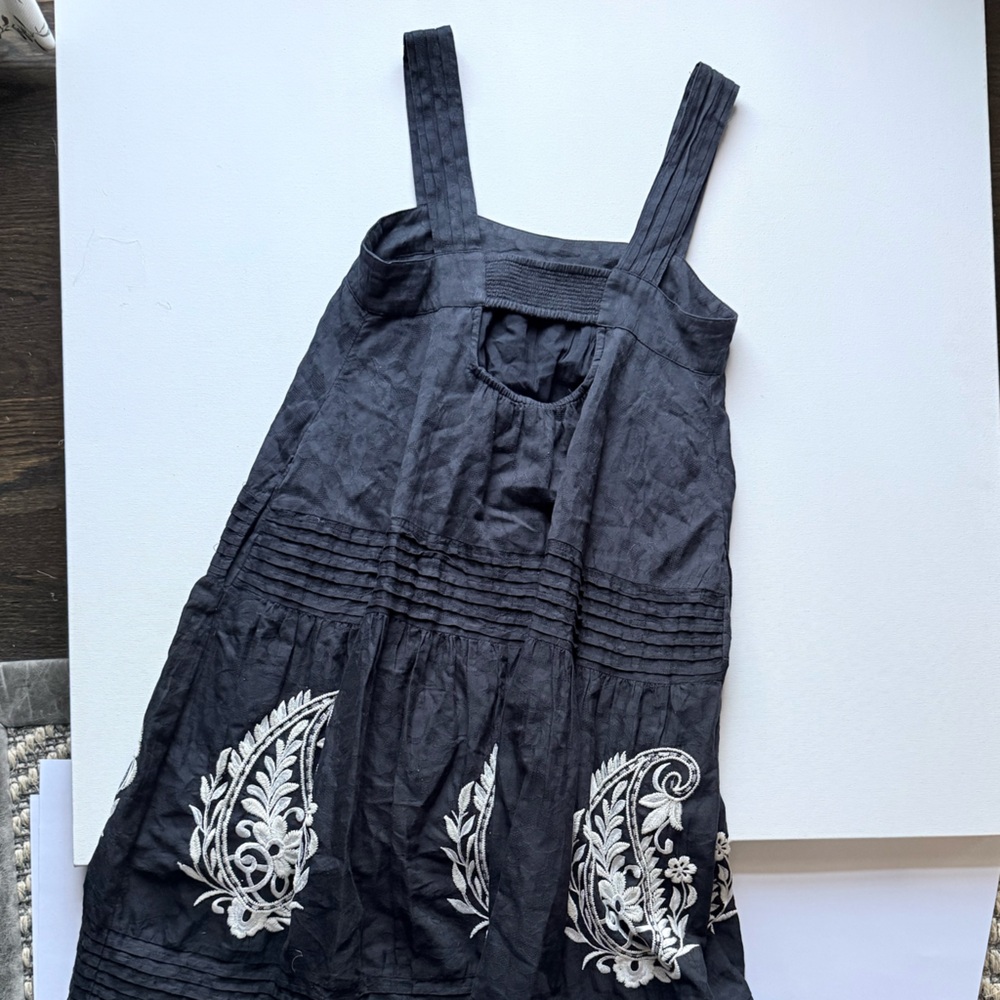 Anthropologie Black and White Maxi Dress